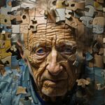 Ilustración del Alzheimer en una persona anciana