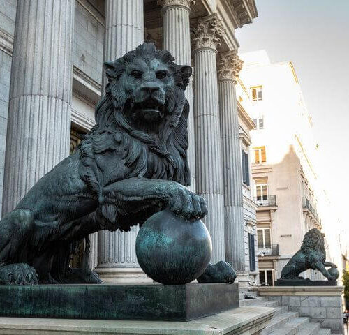 Congreso de los diputados en Madrid