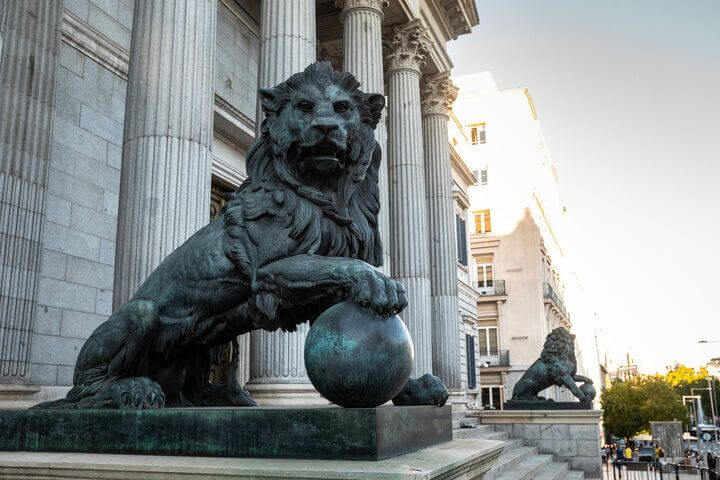 Congreso de los diputados en Madrid